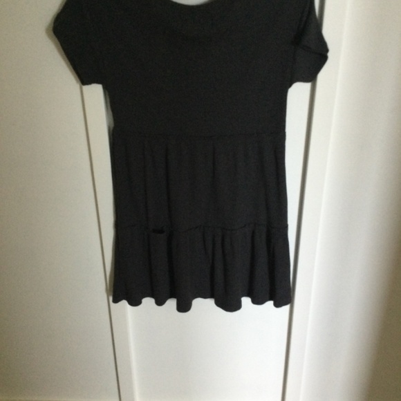 Dark gray midi dress - Picture 2 of 4